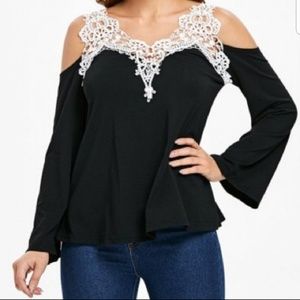 Long sleeve lace top